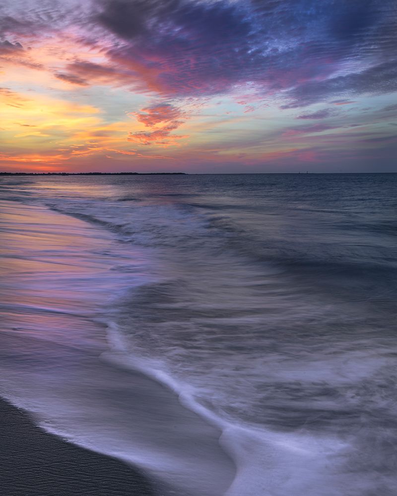 USA, New Jersey, Cape May National Seashore. Landscape with ocean and beach at sunset. art print by Jaynes Gallery for $57.95 CAD