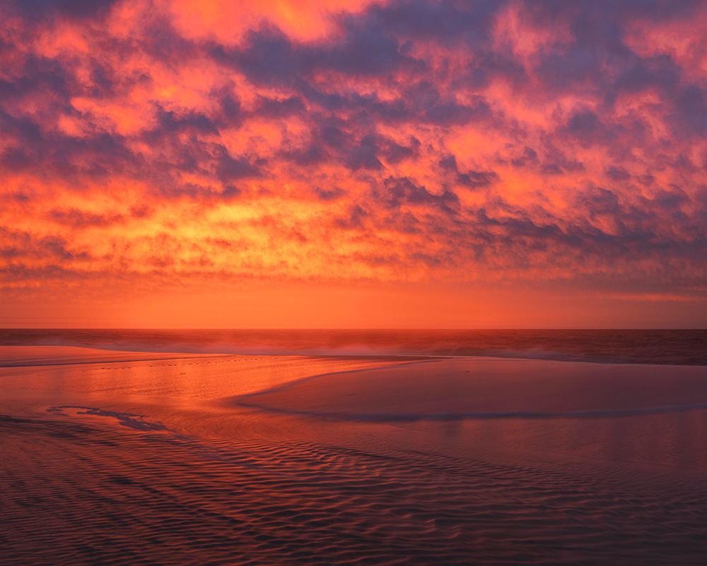 USA, New Jersey, Cape May National Seashore. Ocean beach at sunrise. art print by Jaynes Gallery for $57.95 CAD