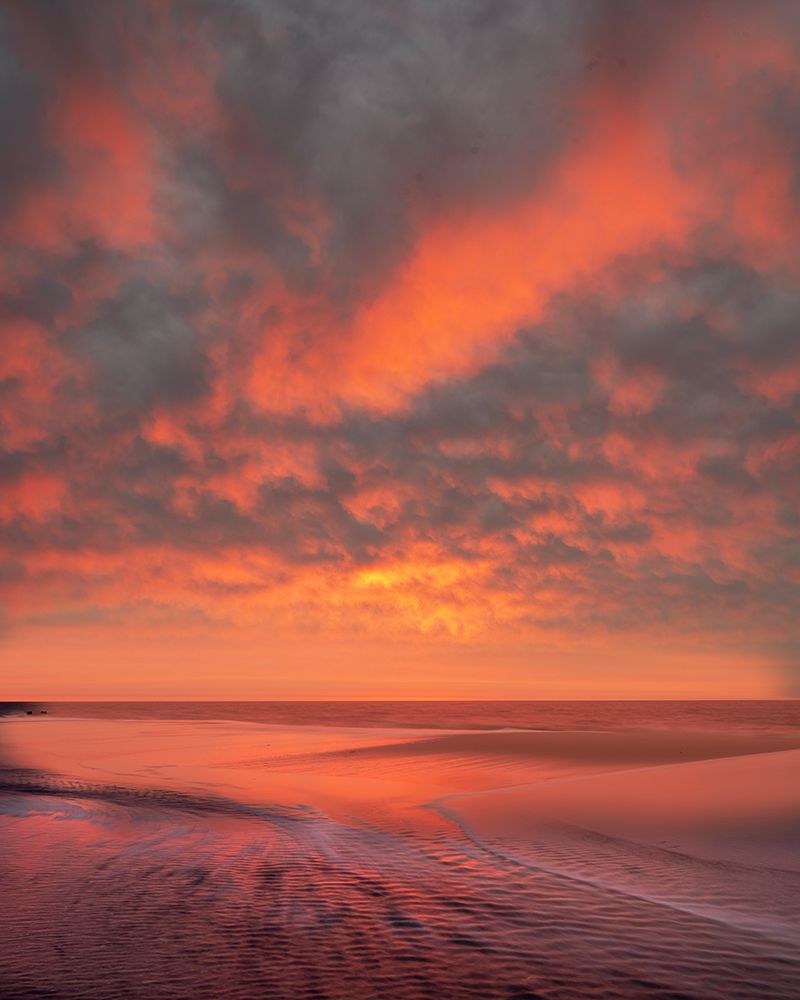 USA, New Jersey, Cape May National Seashore. Ocean beach at sunrise. art print by Jaynes Gallery for $57.95 CAD