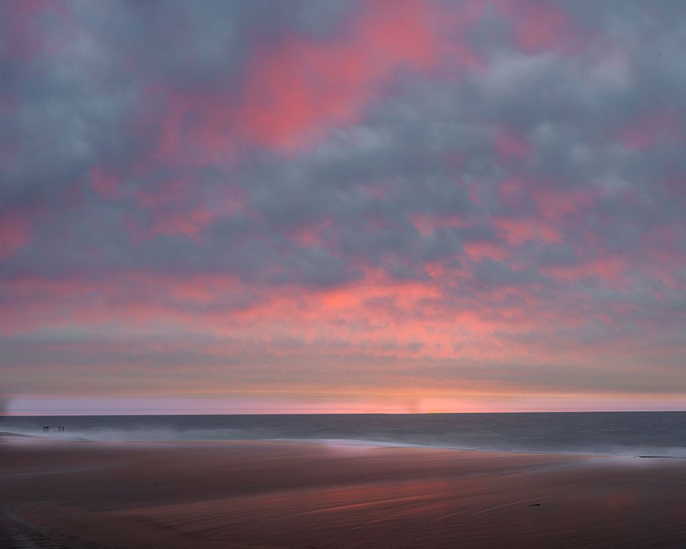 USA, New Jersey, Cape May National Seashore. Ocean and beach at sunrise. art print by Jaynes Gallery for $57.95 CAD