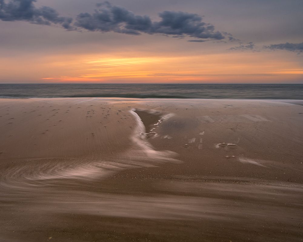 USA, New Jersey, Cape May National Seashore. Ocean and beach at sunrise. art print by Jaynes Gallery for $57.95 CAD
