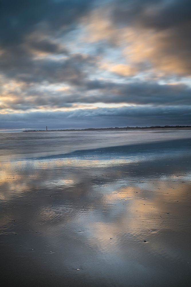 USA, New Jersey, Cape May National Seashore. Beach and ocean landscape at sunset. art print by Jaynes Gallery for $57.95 CAD