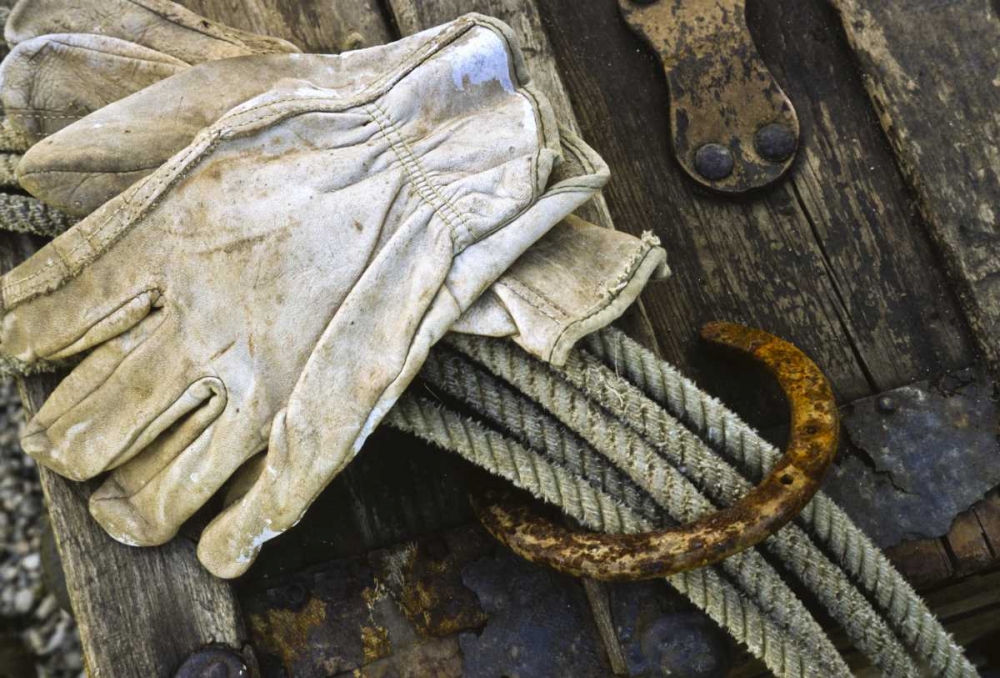 New Mexico, Santa Fe Close-up of cowboy gear art print by Jay OBrien for $57.95 CAD