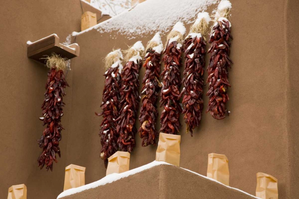 New Mexico, Santa Fe Chili pepper ristras art print by Don Grall for $57.95 CAD