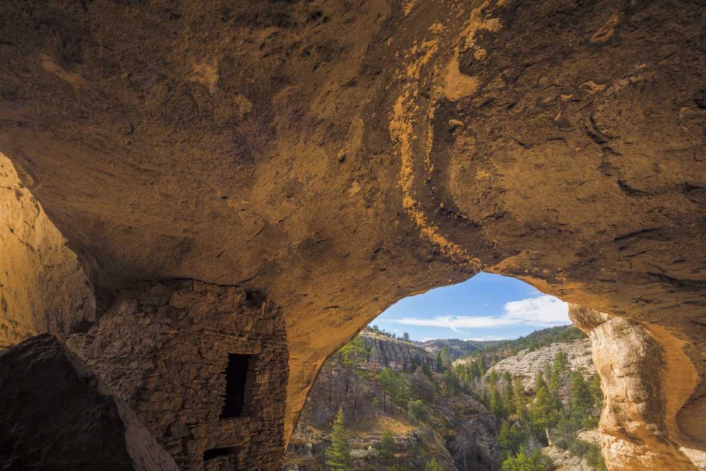 New Mexico, Gila Cliff Dwellings NM Inside ruins art print by Don Paulson for $57.95 CAD