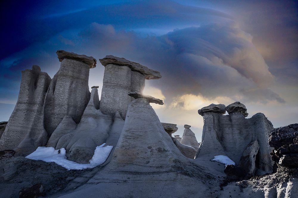USA- New Mexico. Bisti Badlands eroded rock formations. art print by Jaynes Gallery for $57.95 CAD