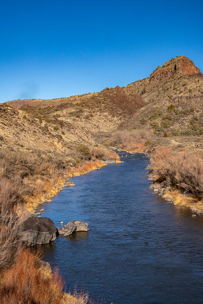 USA, New Mexico, Rio Grande del Norte National Monument. Landscape with Rio Grande River. art print by Jaynes Gallery for $57.95 CAD
