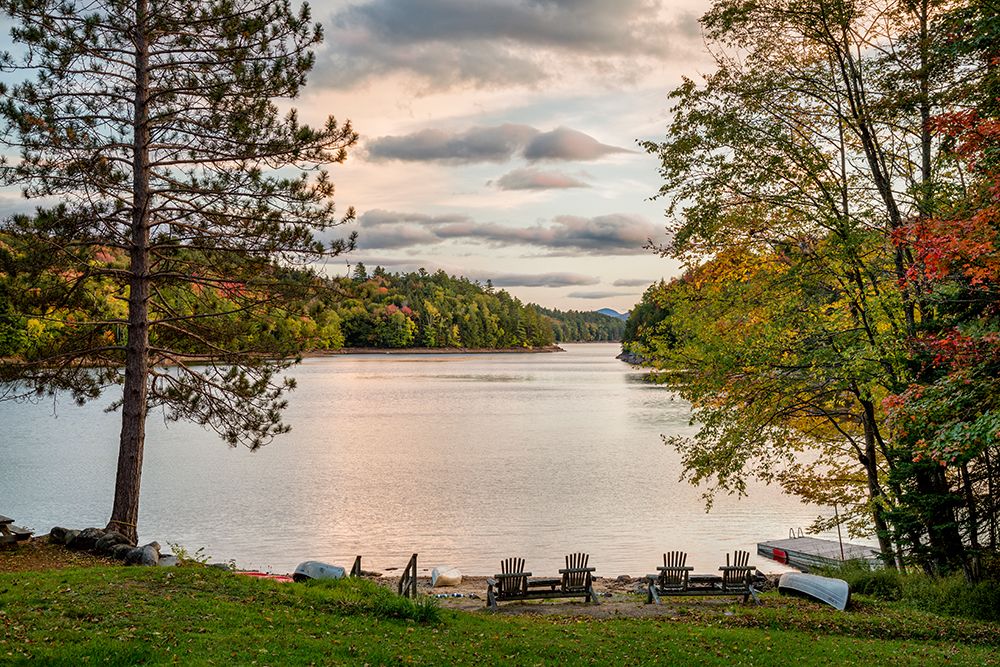 USA-New York-Adirondacks End of the season at private beach on Indian Lake art print by Ann Collins for $57.95 CAD