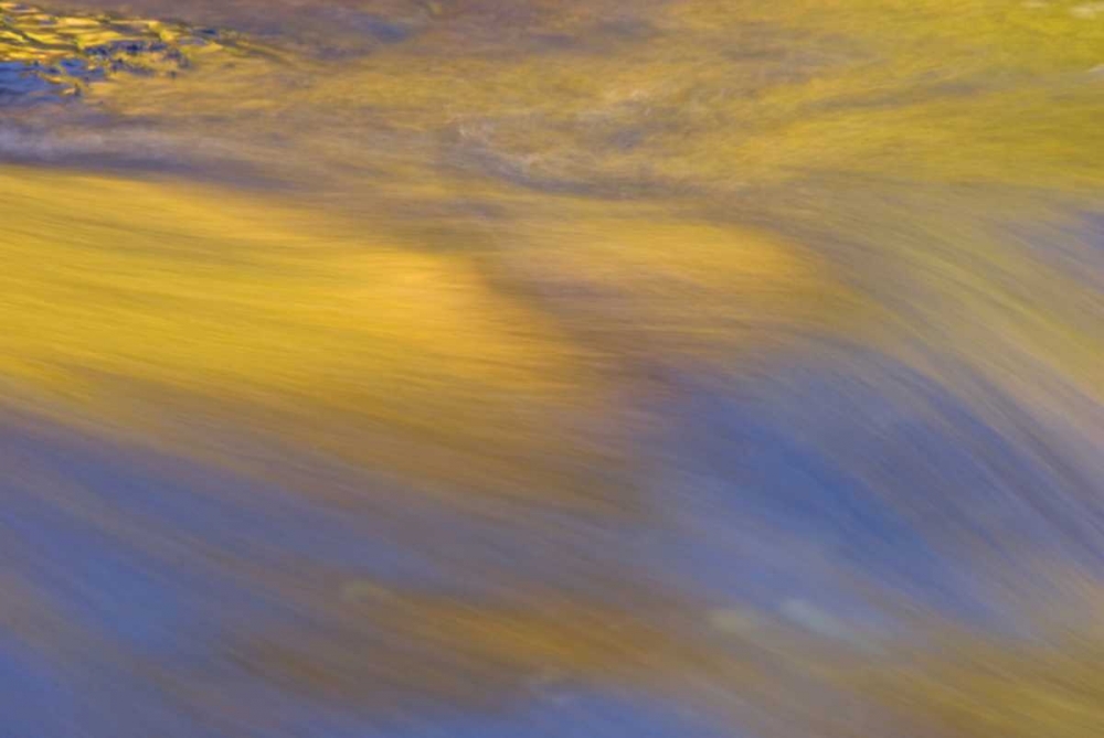 NY, Inlet Autumn reflection on flowing water art print by Jay OBrien for $57.95 CAD