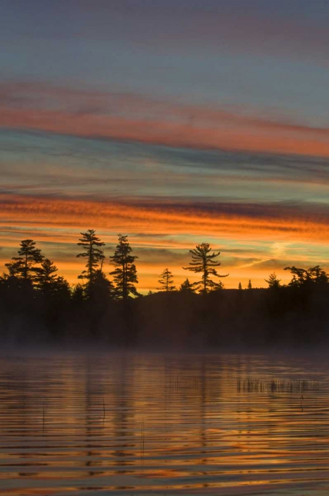 New York, Adirondack Mts, Autumn on Raquette Lake art print by Nancy Rotenberg for $57.95 CAD