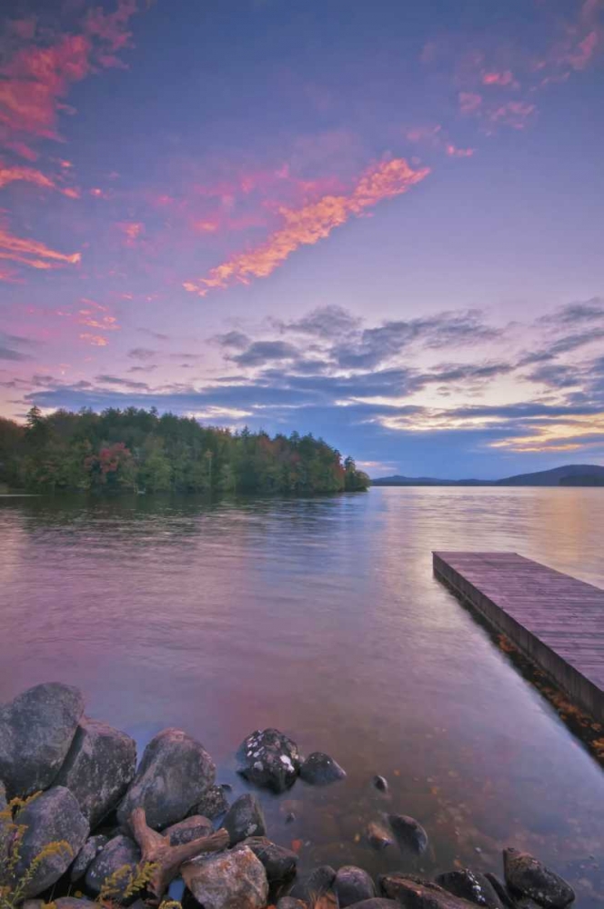 New York, Inlet Pier walkway into Seventh Lake art print by Jay OBrien for $57.95 CAD