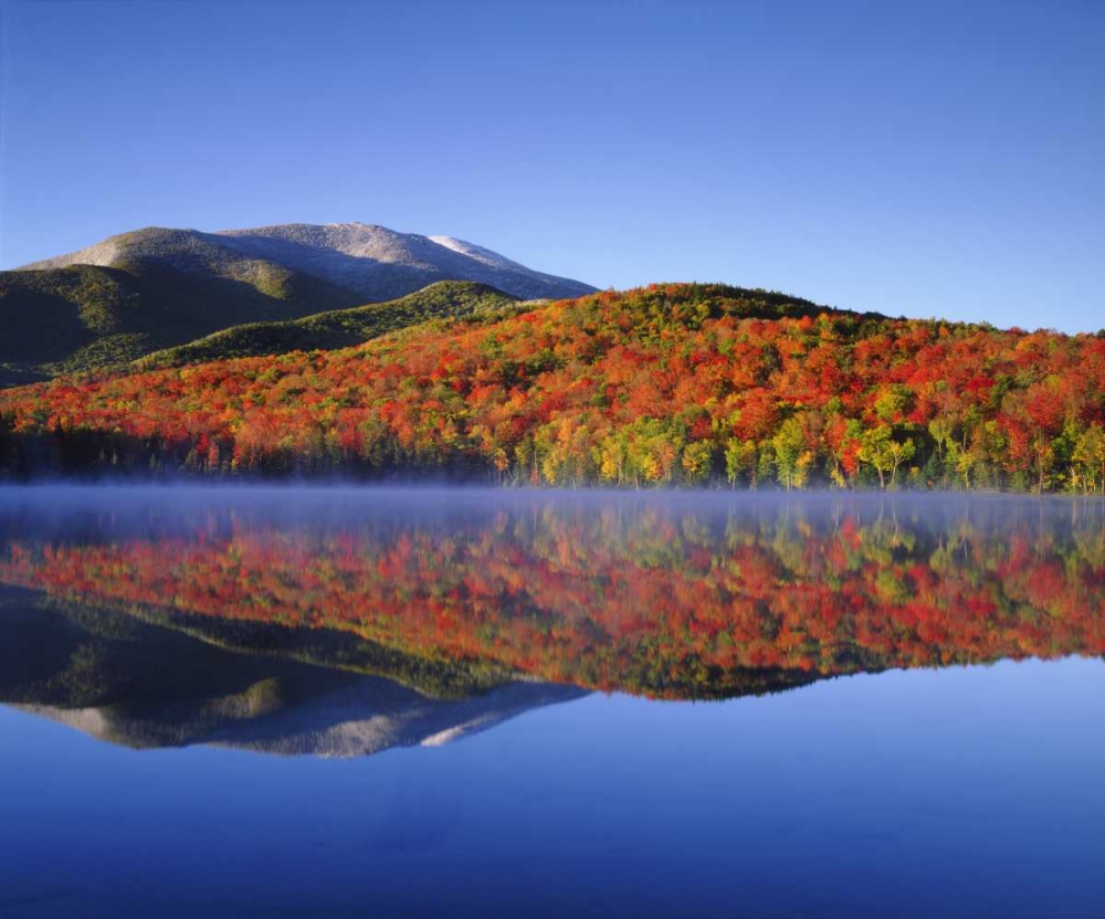 NY, Snowy Algonquin Peak and Heart Lake in fall art print by Christopher Talbot Frank for $57.95 CAD