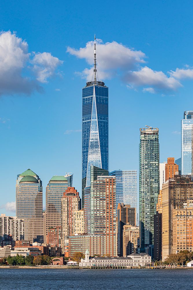 Manhattan-New York-USA One World Trade Center and the Lower Manhattan skyline art print by Emily Wilson for $57.95 CAD