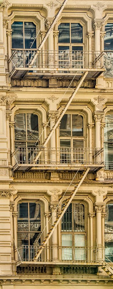 USA-New York Windows and fire escapes art print by Hollice Looney for $57.95 CAD