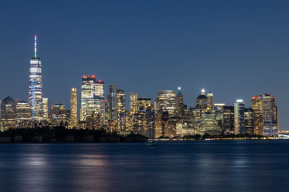 USA-New York New York City skyline at night art print by Hollice Looney for $57.95 CAD