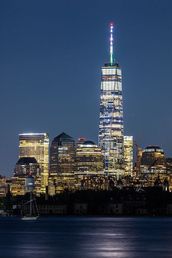 USA-New York New York City skyline at night art print by Hollice Looney for $57.95 CAD