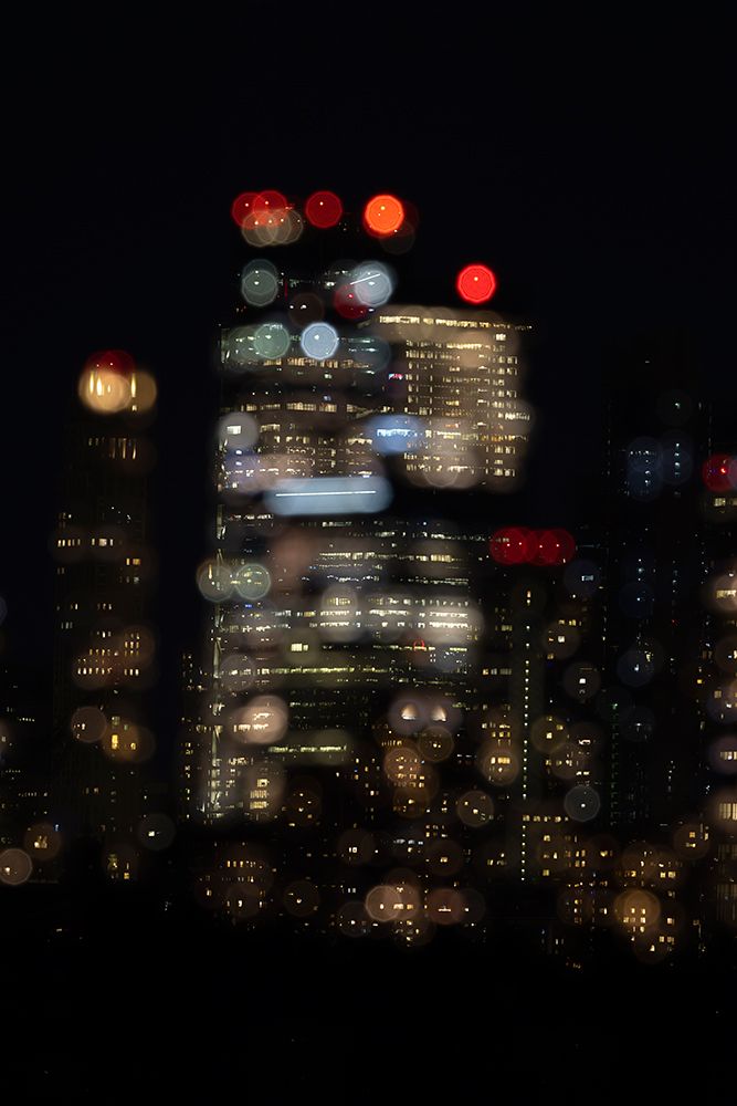 USA-New York New York City skyline at night double exposure art print by Hollice Looney for $57.95 CAD