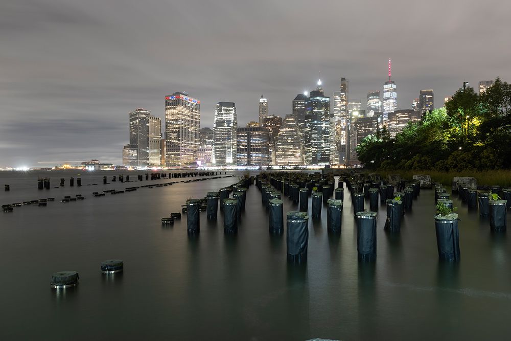 USA-New York New York City-downtown view from Pier 1 art print by Hollice Looney for $57.95 CAD