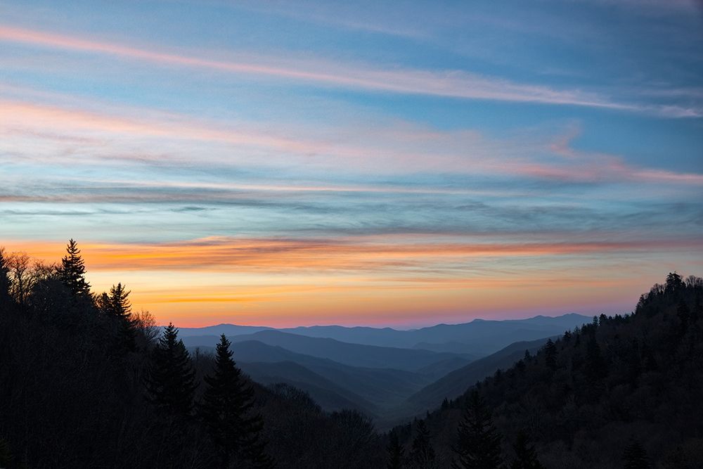 Sunrise-Oconaluftee River Valley-Great Smoky Mountains National Park-North Carolina art print by Adam Jones for $57.95 CAD