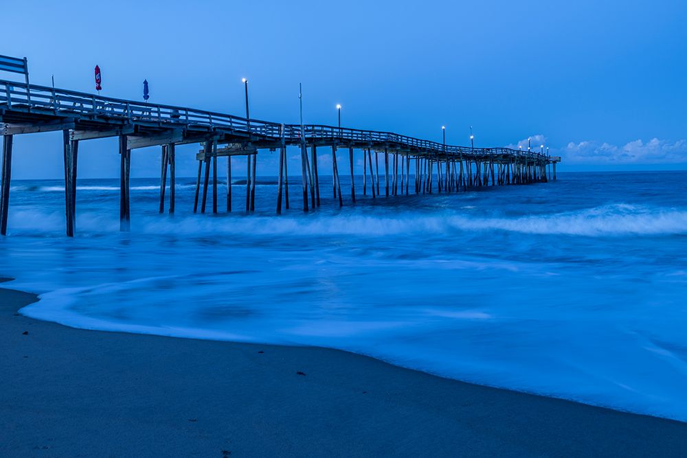 USA-North Carolina-Avon Atlantic Ocean at Avon Fishing Pier art print by Hollice Looney for $57.95 CAD