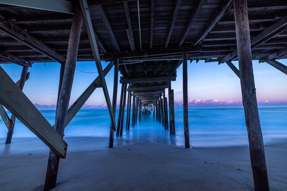 USA-North Carolina-Avon Atlantic Ocean at Avon Fishing Pier art print by Hollice Looney for $57.95 CAD