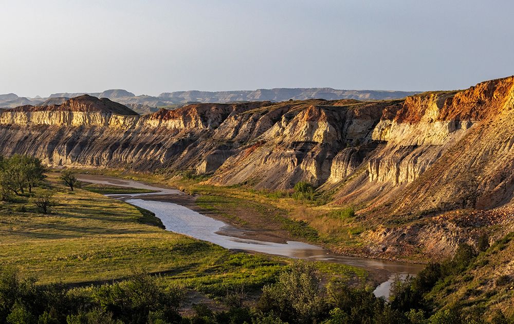 Red Cliffs above the Little Missouri River in the Little Missouri National Grasslands-North Dakota- art print by Chuck Haney for $57.95 CAD
