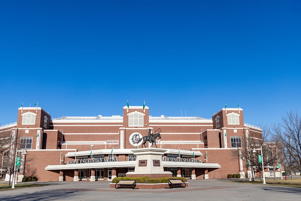 Ralph Engelstad Arena in Grand Forks, North Dakota, USA. art print by Chuck Haney for $57.95 CAD