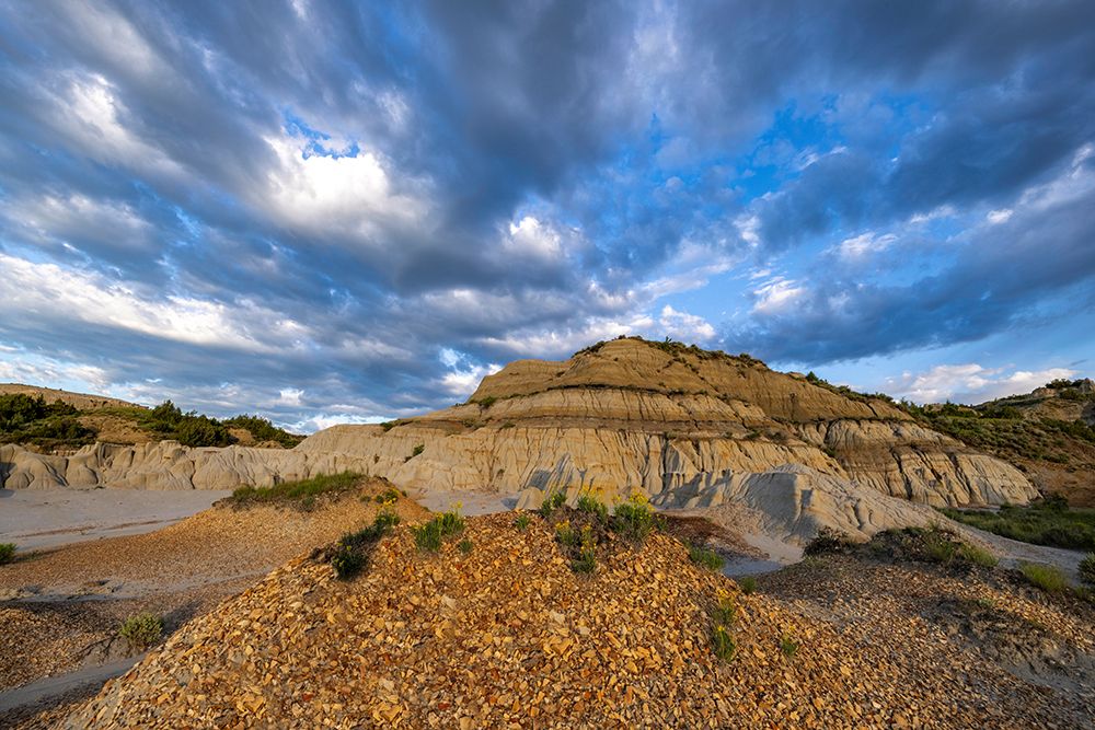 Badlands formations in Theodore Roosevelt National Park, North Dakota, USA. art print by Chuck Haney for $57.95 CAD