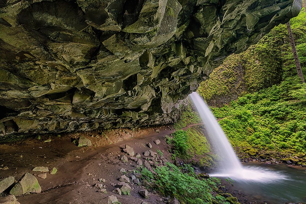 Ponytail Falls-Columbia River Gorge-Oregon art print by Adam Jones for $57.95 CAD