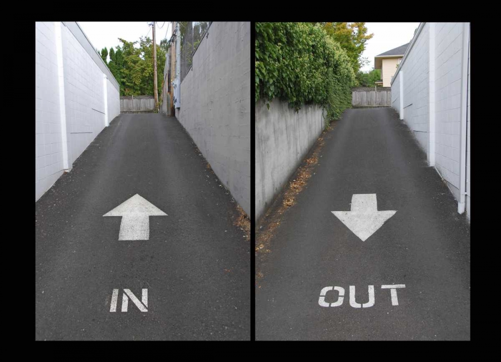 OR, Portland Alley directional arrows art print by Steve Terrill for $57.95 CAD