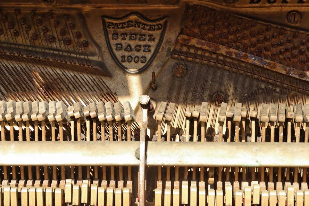 OR, Shaniko Inside Old piano on main street art print by Nancy, Steve Ross for $57.95 CAD