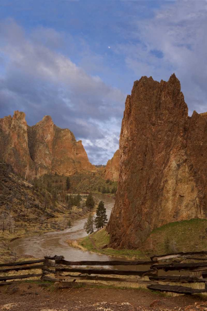 Oregon View of Crooked River in Smith Rock SP art print by Don Paulson for $57.95 CAD