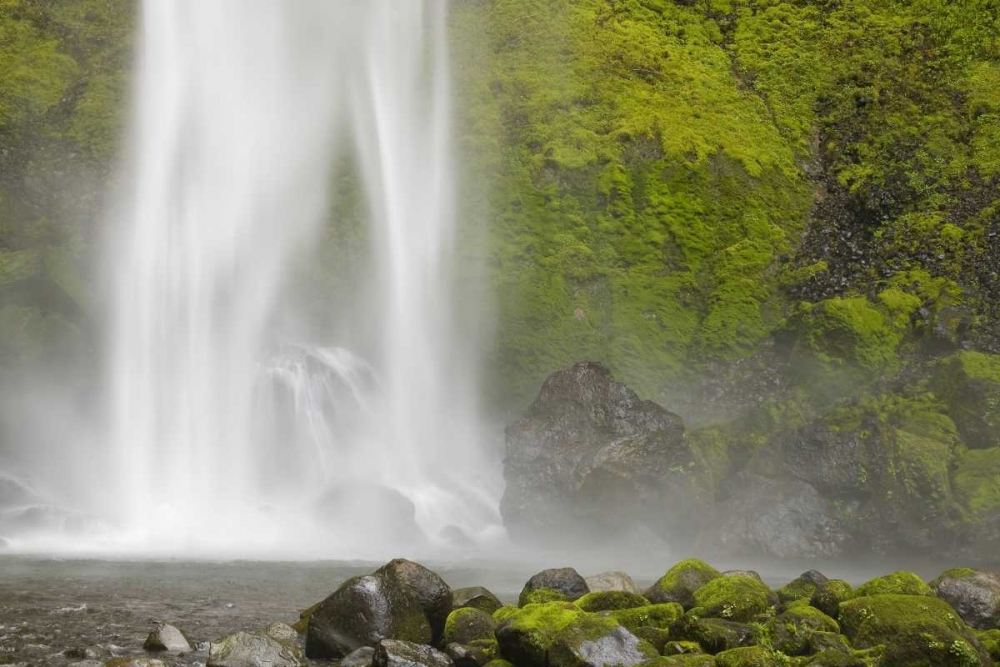 Oregon, Columbia River Gorge Elowah Falls art print by Don Paulson for $57.95 CAD