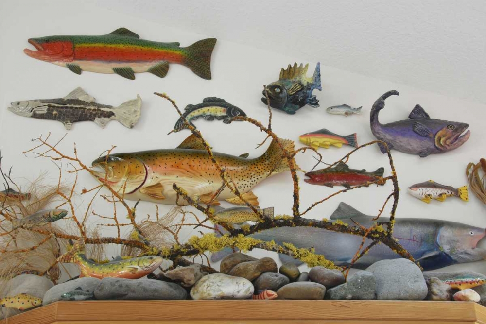 OR, Portland Fish displayed on wall of home art print by Steve Terrill for $57.95 CAD