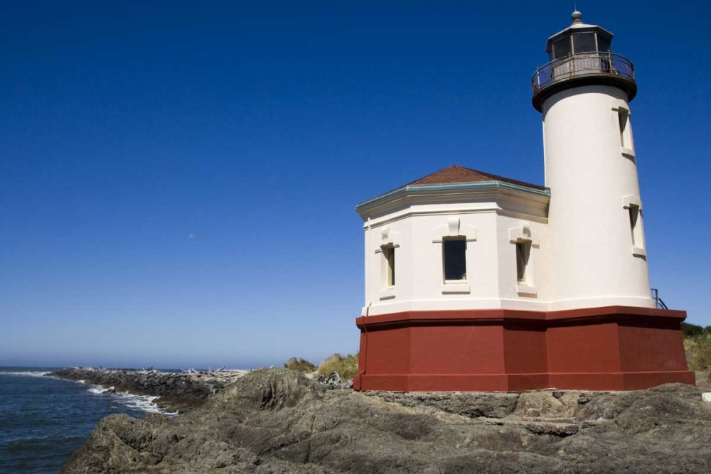 Oregon, Bandon View of Coquille River Lighthouse art print by Wendy Kaveney for $57.95 CAD