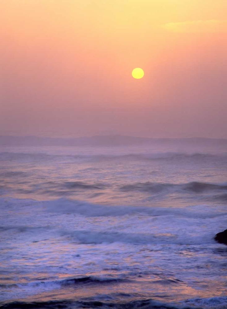 USA, Oregon Sun setting over the Pacific Ocean art print by Steve Terrill for $57.95 CAD