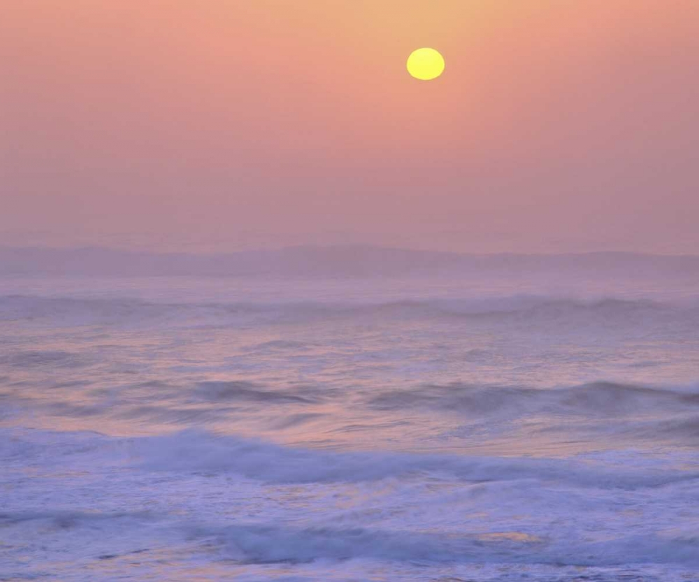 USA, Oregon Sun setting over the Pacific Ocean art print by Steve Terrill for $57.95 CAD