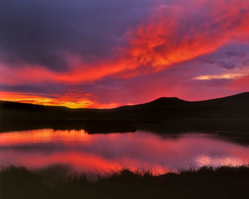 USA, Oregon Sunset over Upper Klamath Lake art print by Steve Terrill for $57.95 CAD