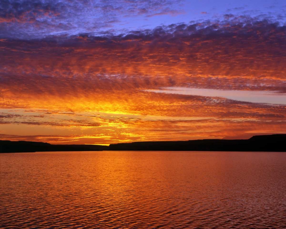 USA, Oregon Sunset over Lake Umatilla art print by Steve Terrill for $57.95 CAD
