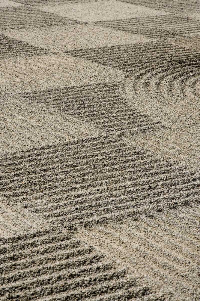 USA, Oregon, Portland Zen patterns in sand art print by Wendy Kaveney for $57.95 CAD