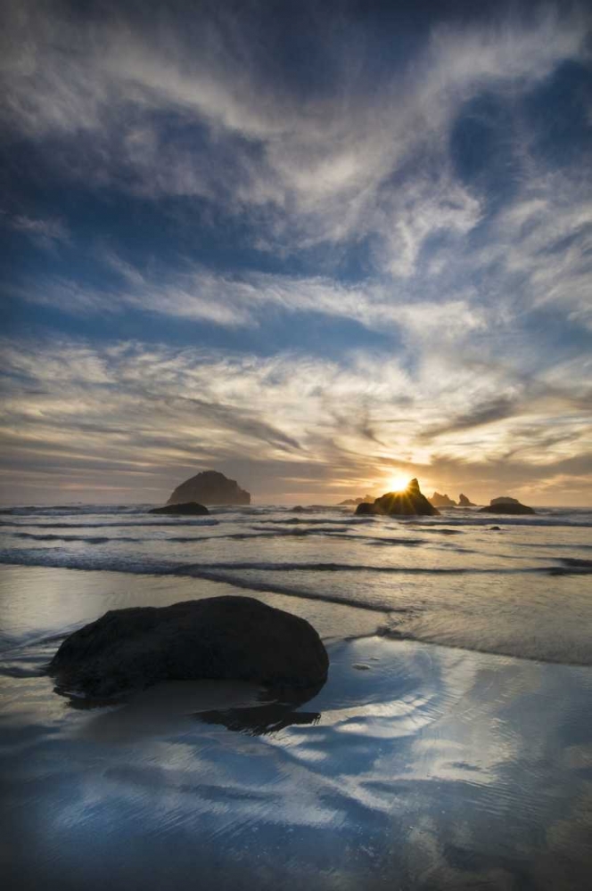 Oregon, Bandon Beach Face Rock and sea stacks art print by Nancy Rotenberg for $57.95 CAD