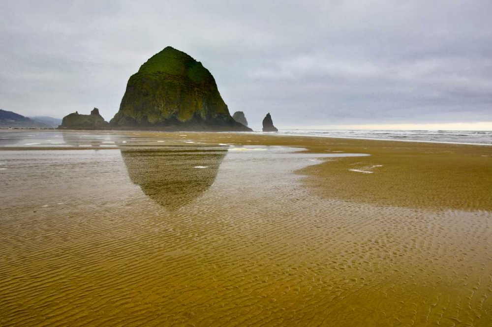 OR, Cannon Beach Sunrise overf Haystack Rock art print by Jean Carter for $57.95 CAD
