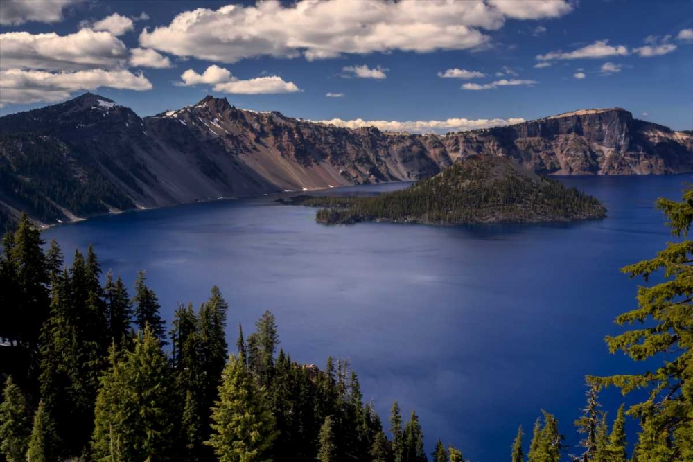 Oregon, Crater Lake NP Spring landscape of lake art print by Jay OBrien for $57.95 CAD