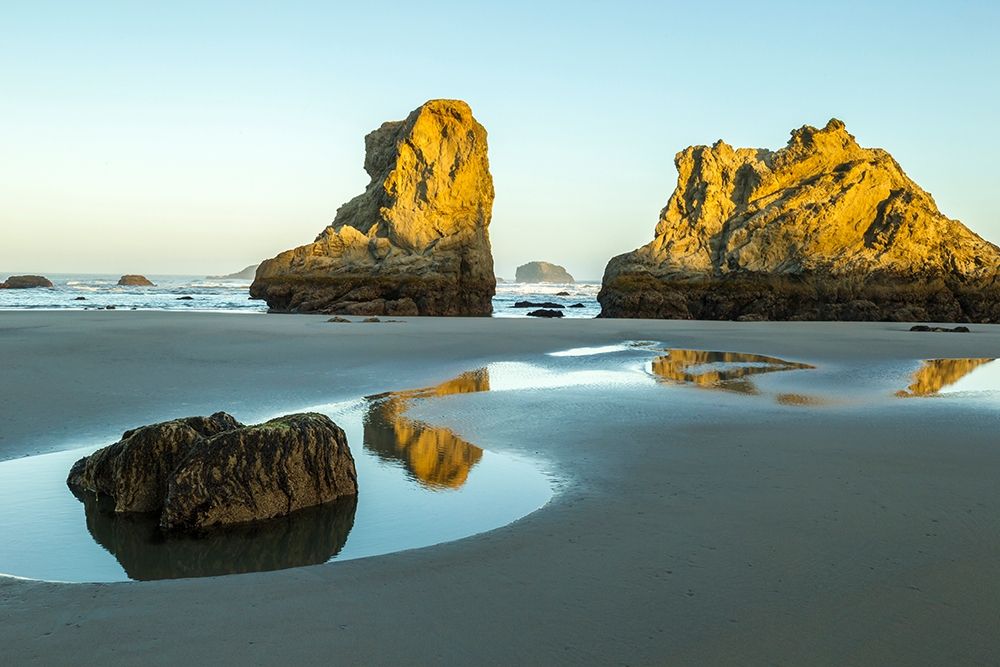 Oregon-Bandon Beach-sunrise-low tide art print by Jaynes Gallery for $57.95 CAD