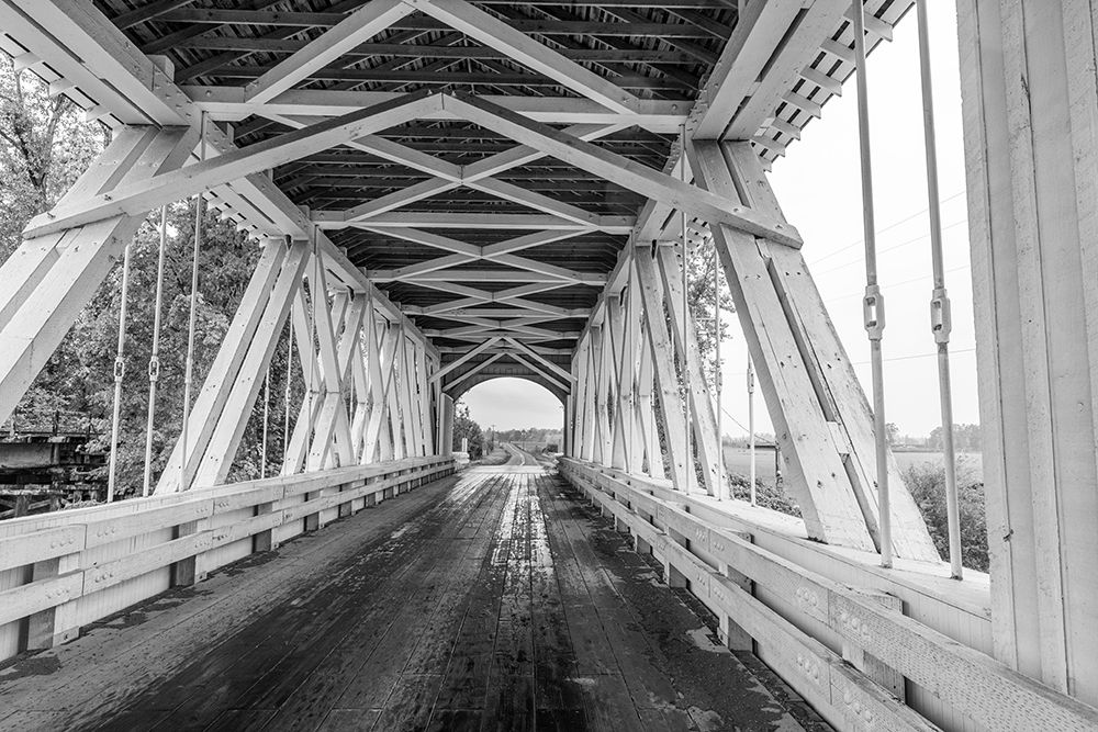 Gilkey Covered Bridge near Scio-Oregon-USA art print by Chuck Haney for $57.95 CAD