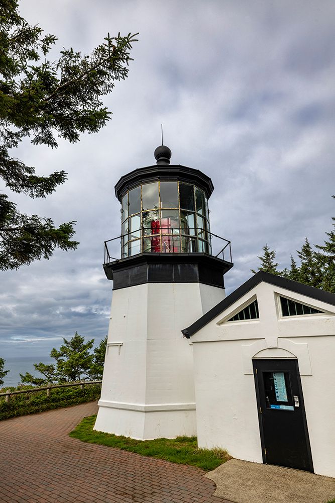 Cape Meares Lighthouse near Tillamook, Oregon, USA art print by Chuck Haney for $57.95 CAD