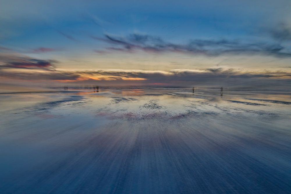 USA- Oregon. Cannon Beach low tide and ripples in the sand. art print by Darrell Gulin for $57.95 CAD