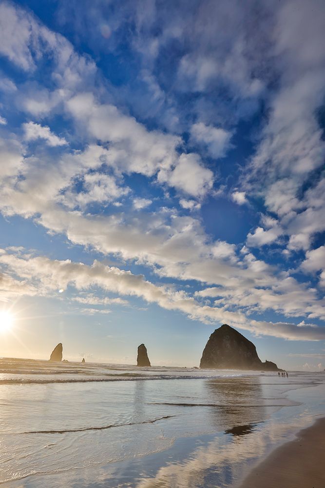Cannon Beach and Haystack Rock evening light art print by Darrell Gulin for $57.95 CAD