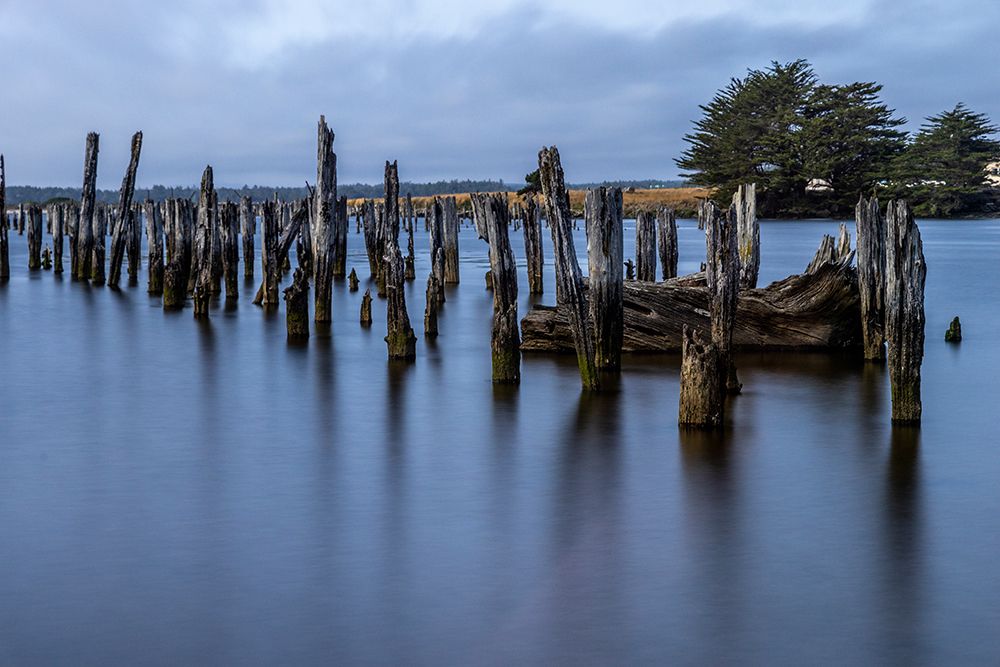 Usa-Oregon-Bandon Bandon Pier-Long Exposure art print by Hollice Looney for $57.95 CAD