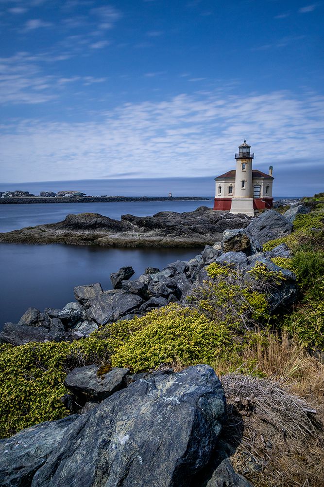 Usa-Oregon-Bandon Coquille River Lighthouse art print by Hollice Looney for $57.95 CAD